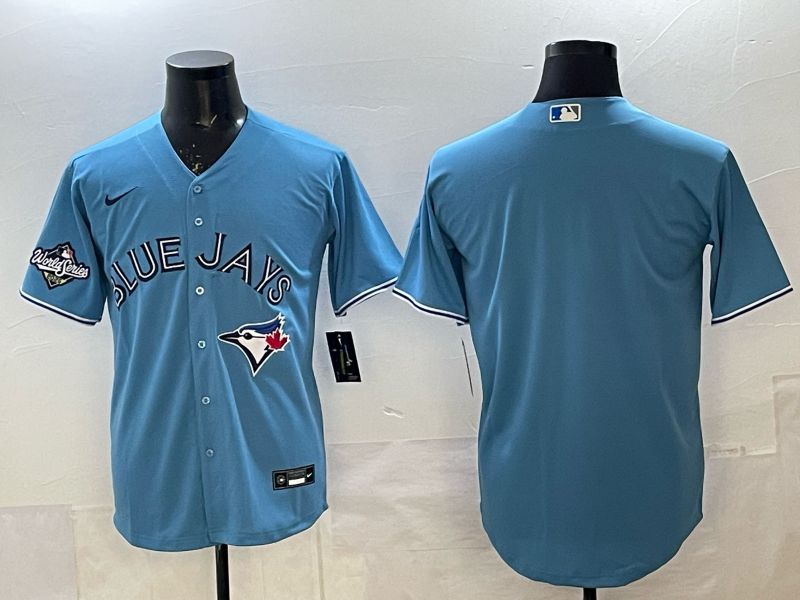 Men 2025 Toronto Blue Jays Blank Light Blue Game Nike MLB Jersey style 02